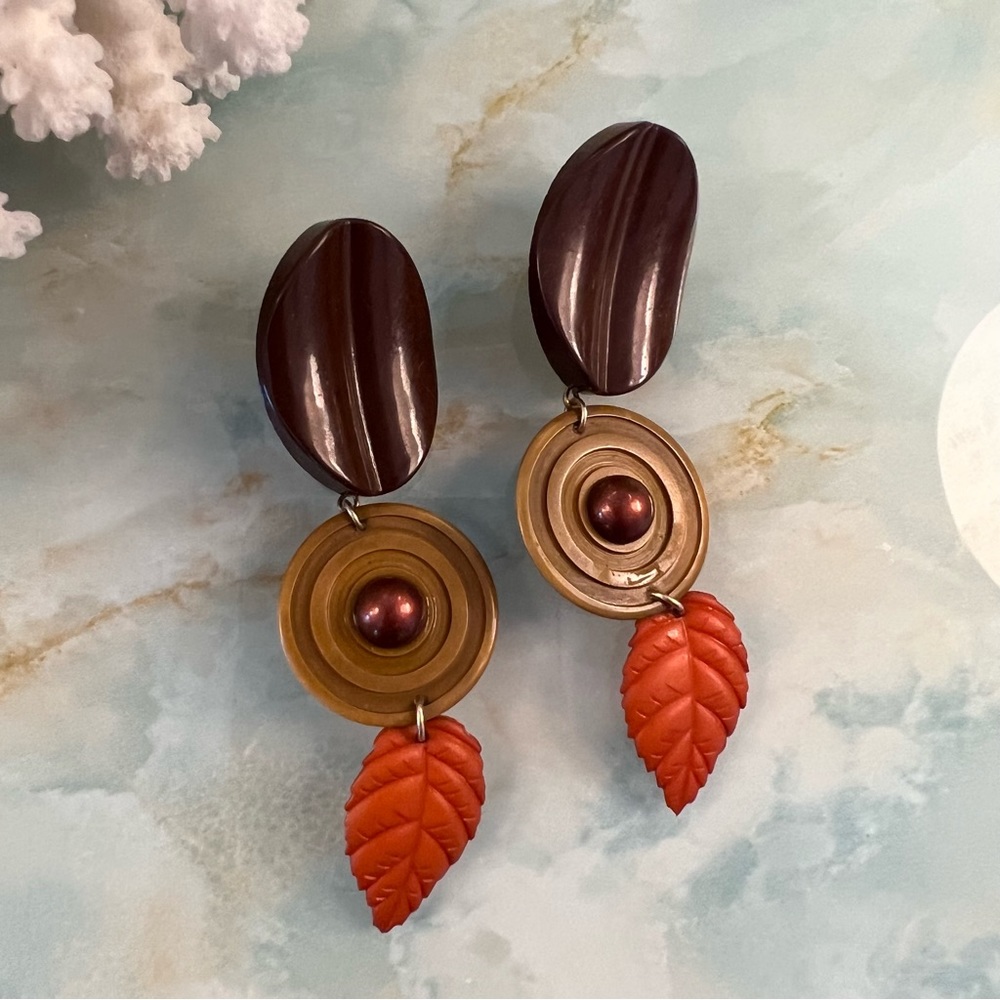 Vintage Boho Statement Earrings - image 1